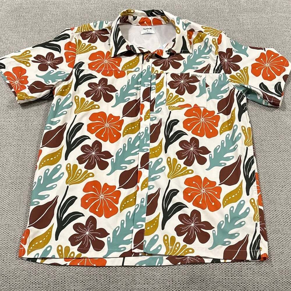 Hurley H2O-DRI Rincon Sierra Floral Short Sleeve Button-Down Shirt